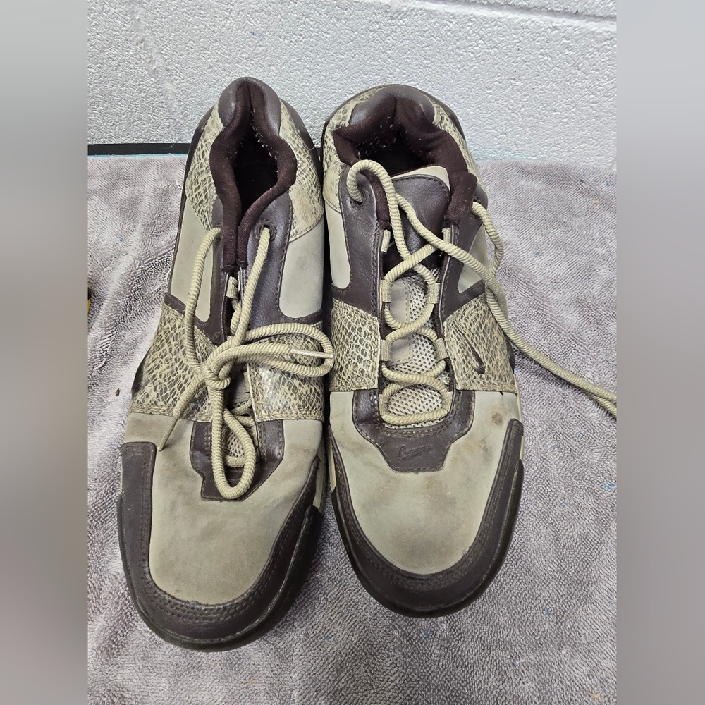 2008 Nike Air Force Formidable Low Snakeskin Rare Men's Brown Sneakers Size 11.5